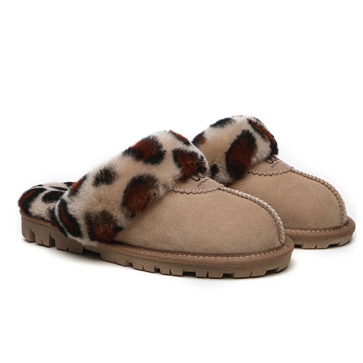 Panda PEMILLE Slippers Uggs Burgundy Embroidery Shoe 5 main image 1