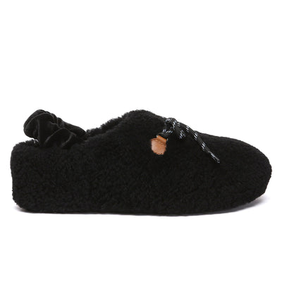 PlushCozy Slingback Lace UGG Slippers