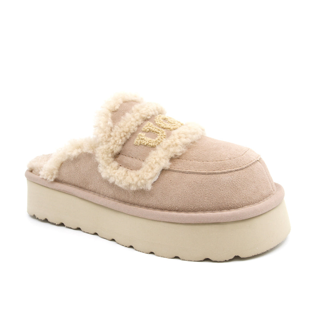 UGG ベージュ プラットフォームスリッパ 24cm UGG Shearling Platform Slippers | UGG Online