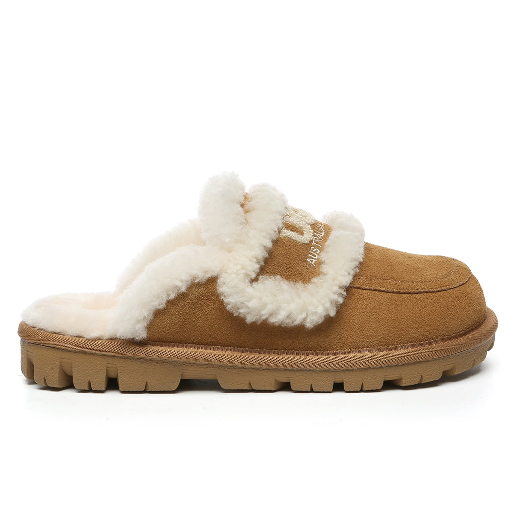 UGG ウールのスリッパ #ベージュ サイズ#23cm #ファッション ムートン