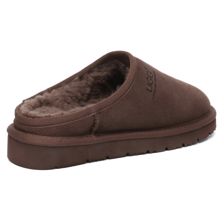 UGG ブラウン ファースリッパ Nano Classic UGG Slippers