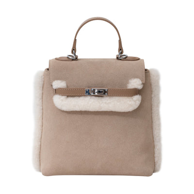 Kenny Fluffy Adjustable Strap UGG Backpack