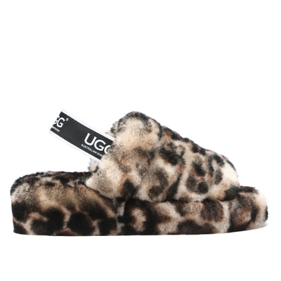 UGG Fluffilicious Leopard Slippers