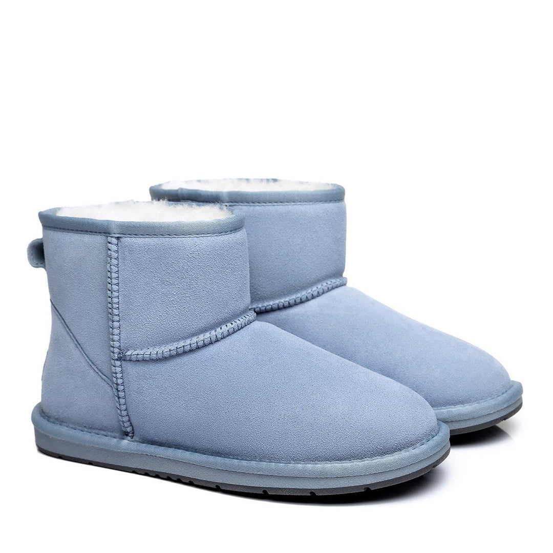 UGG アンスレー　25㎝　ブルー Ugg Classic Ultra Mini Blue Leather Uggs Classic Mini UGG Boots