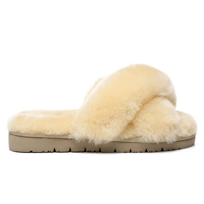 Premium Cross Fluff Ultra Comfort Sole UGG Slippers